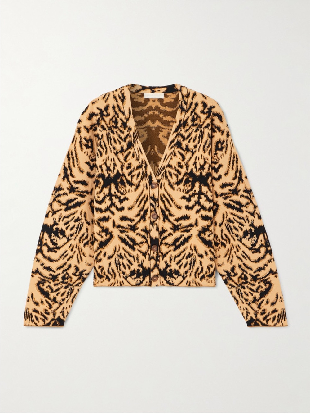 ULLA JOHNSON
Payton Metallic Tiger Jacquard Cardigan